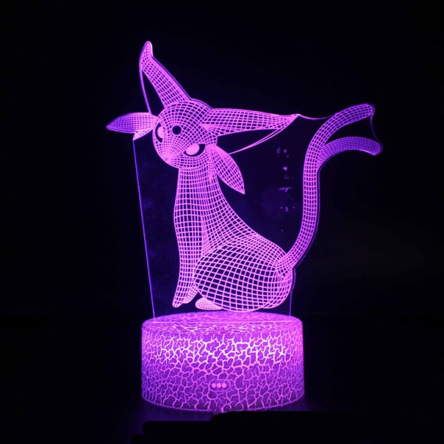 Pokemon Pikachu Charizard Anime Figures 3D Led Night Light Changing Model  Action Logo Lampara Collection Brinquedos Figm