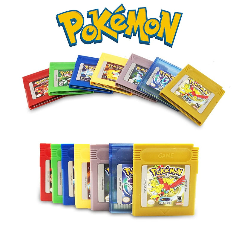 GBA Game Cartridge Video Game Console Card Pokemon Adventure Red Yellow  Blue Green English Version Collection Gifts Toys
